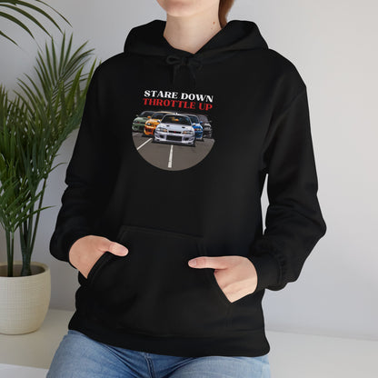 "Stare Down Throttle Up" | JDM unisex Hoodie