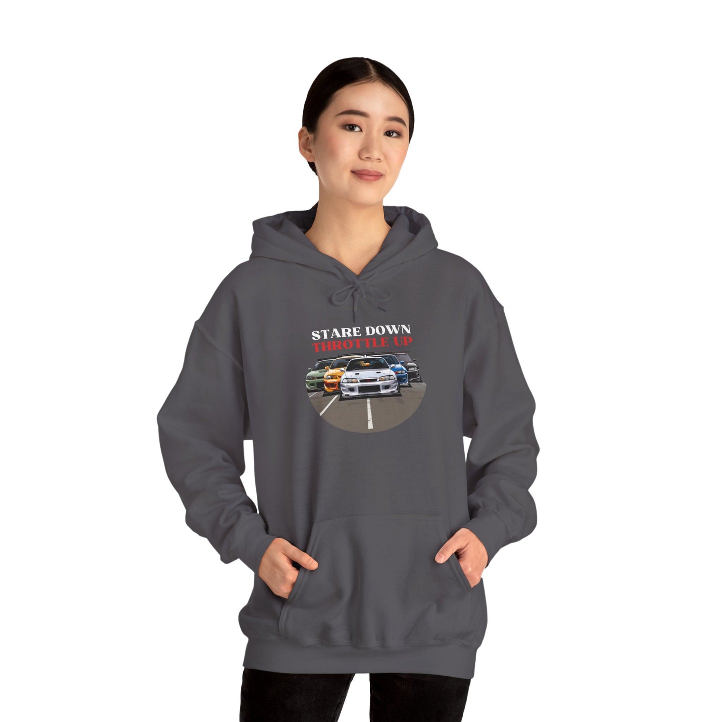 "Stare Down Throttle Up" | JDM unisex Hoodie