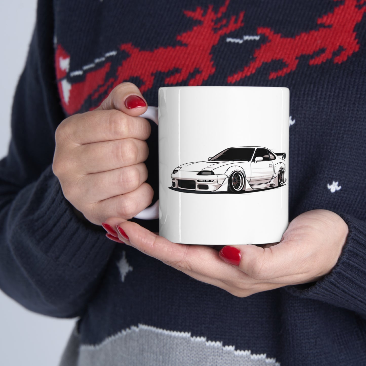 „Wake Up and Rev Up“ | JDM Coffee Mug