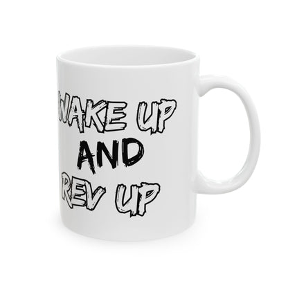 „Wake Up and Rev Up“ | JDM Coffee Mug