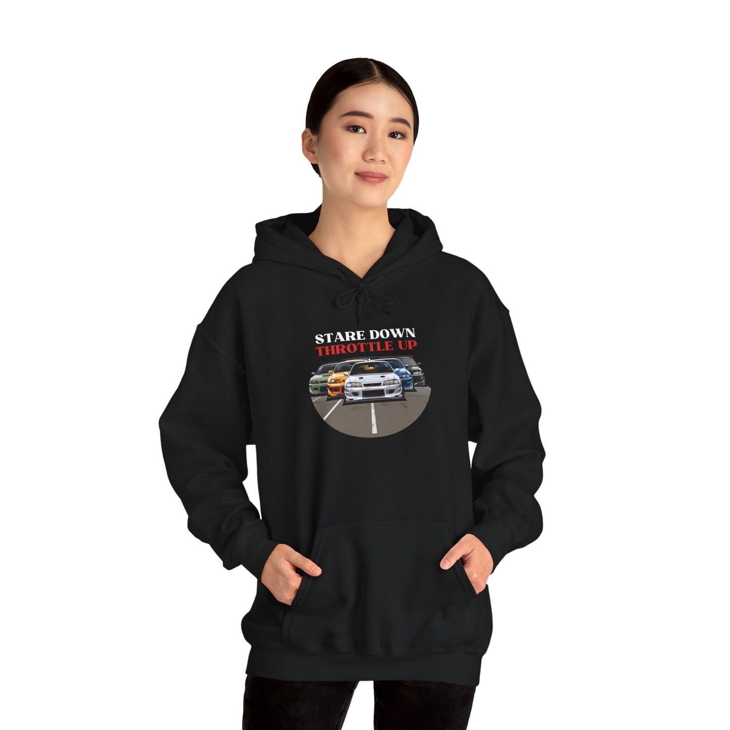 "Stare Down Throttle Up" | JDM unisex Hoodie