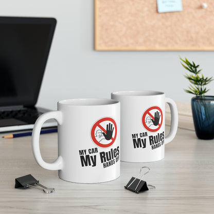 "My Car, My Rules, Hands Off!" | JDM Coffee Mug