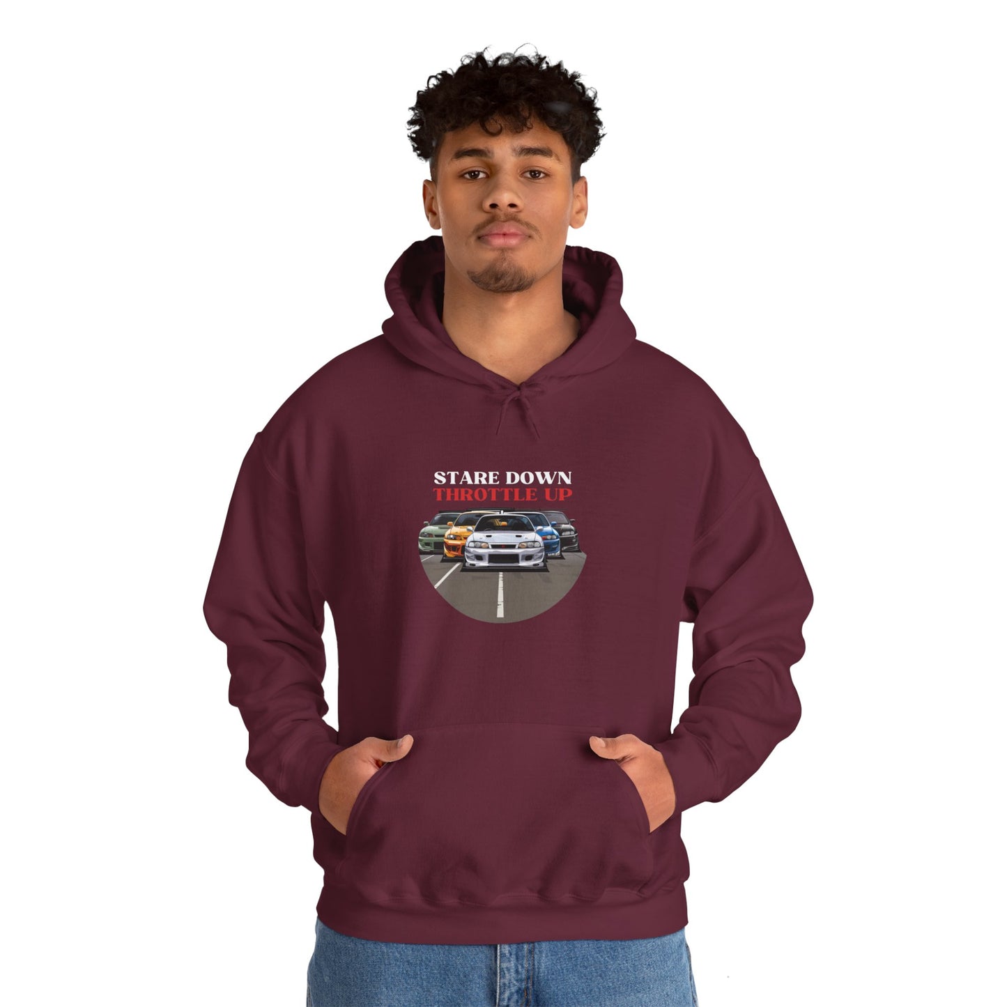 "Stare Down Throttle Up" | JDM unisex Hoodie