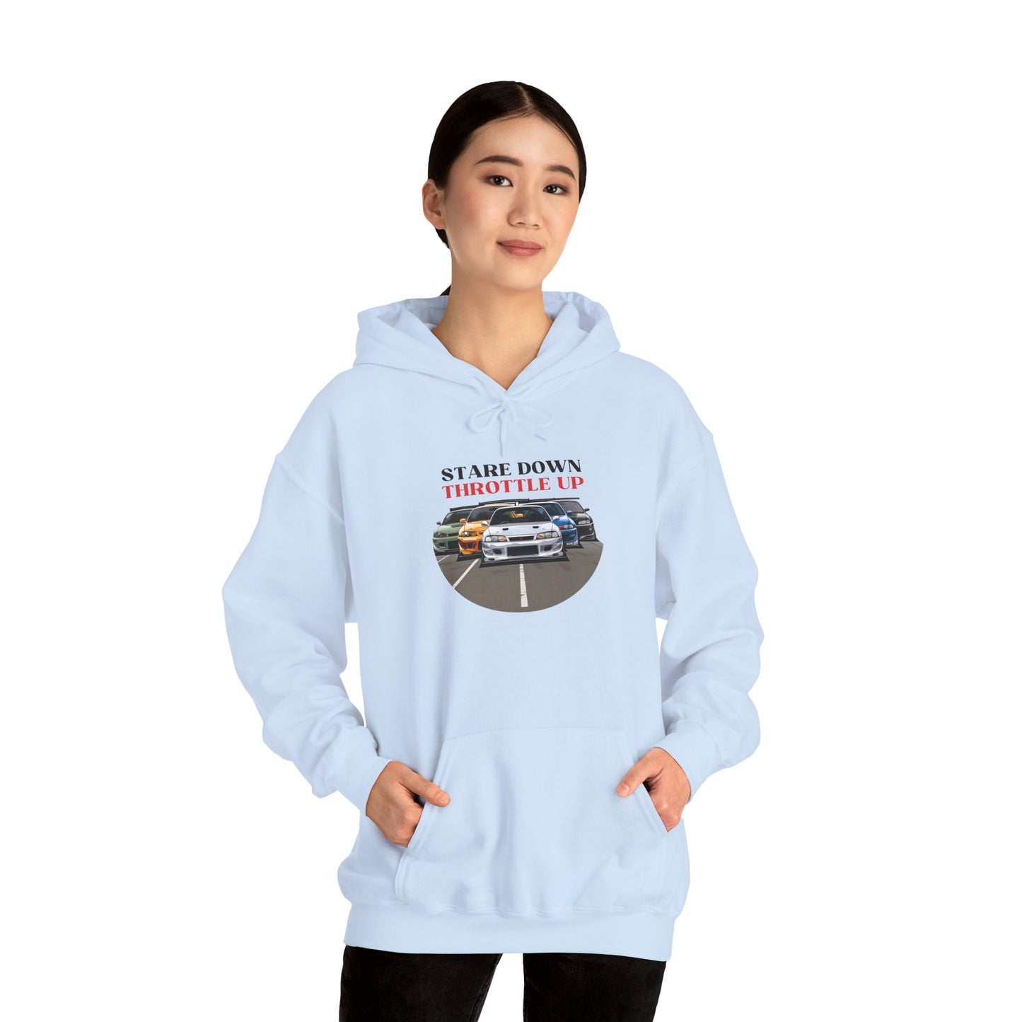 "Stare Down Throttle Up" | JDM unisex Hoodie