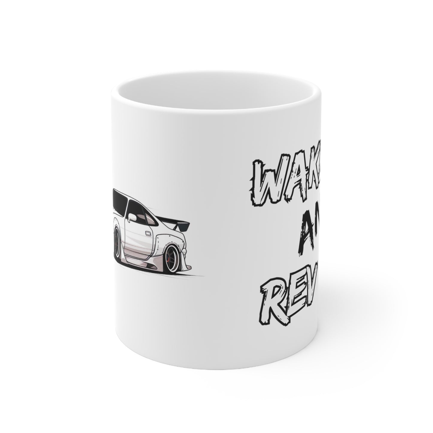 „Wake Up and Rev Up“ | JDM Coffee Mug