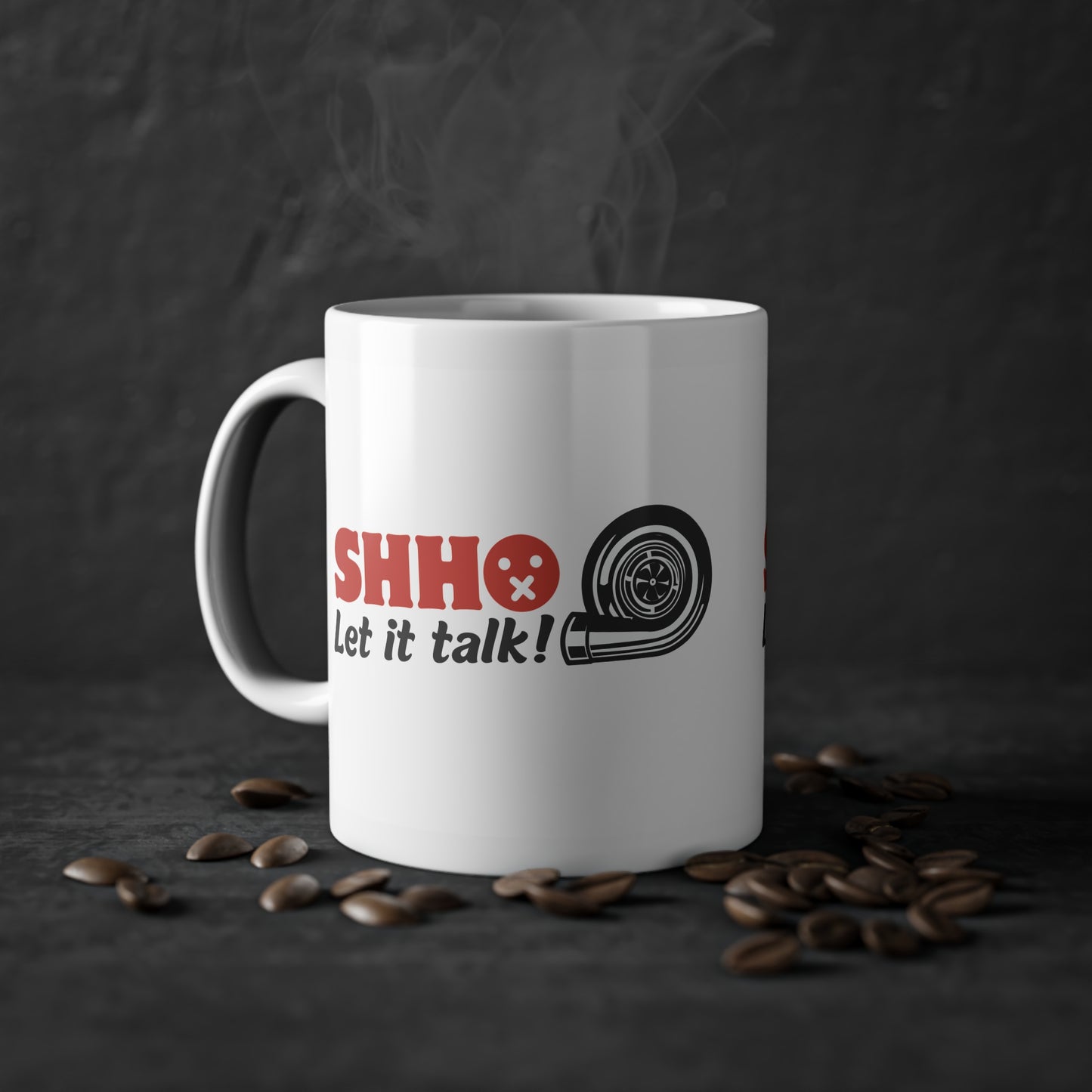 "Shh let it talk" | JDM Coffee Cup
